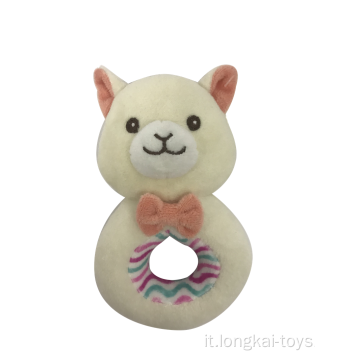 Alpaca With Rattle For Baby